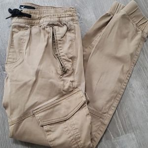 Hollister khaki skinny jogger pants